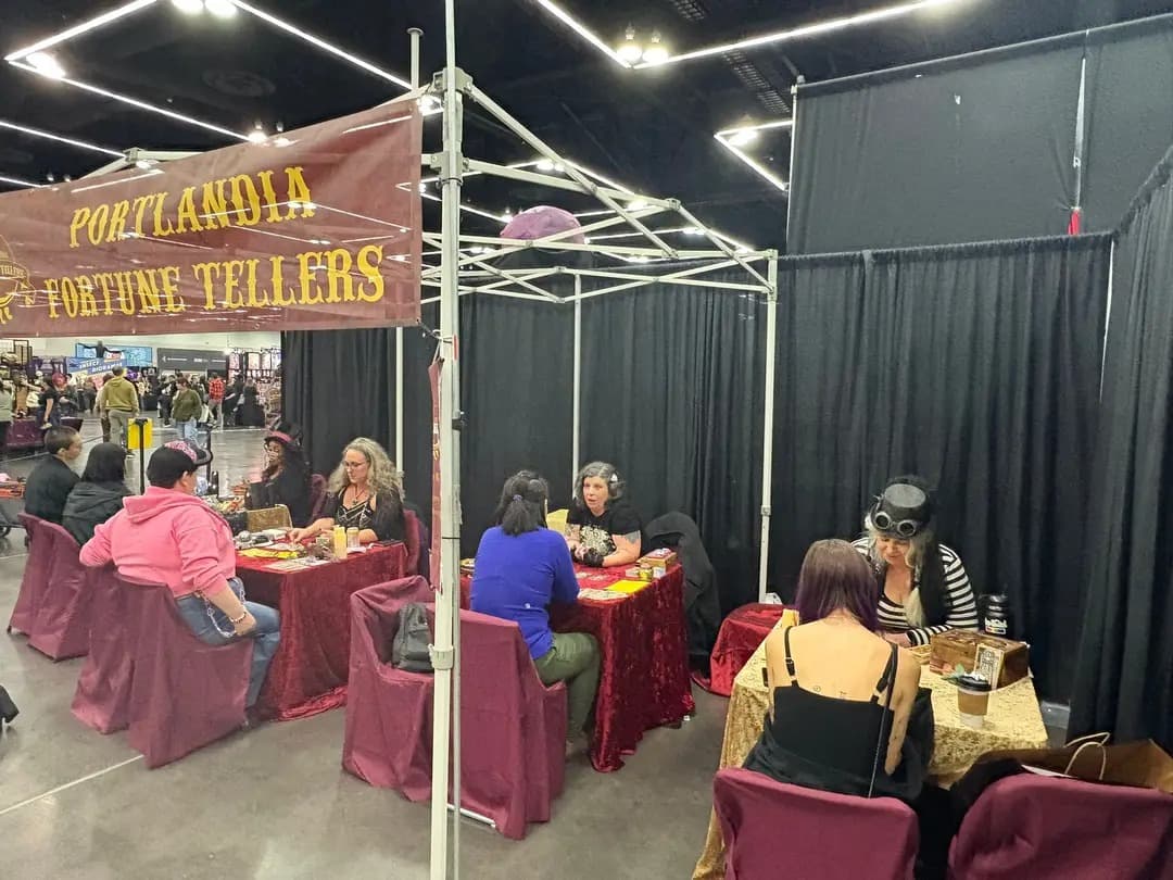 Portlandia Fortune Tellers tarot reading at an event in Portland — photo 1